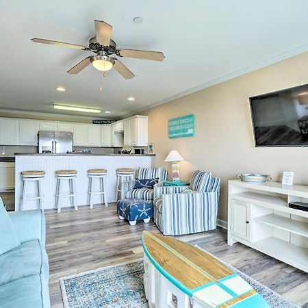 Ocean-View Oak Island Condo, 1 Block To Beach! المظهر الخارجي الصورة